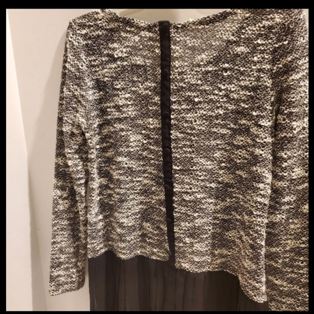 Alfani Lightweight Top With Pleated Drop Hem S Sm